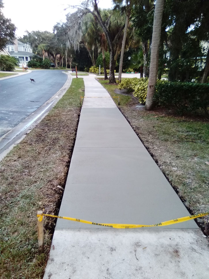 Sidewalk - Pride Construction Custom Concrete